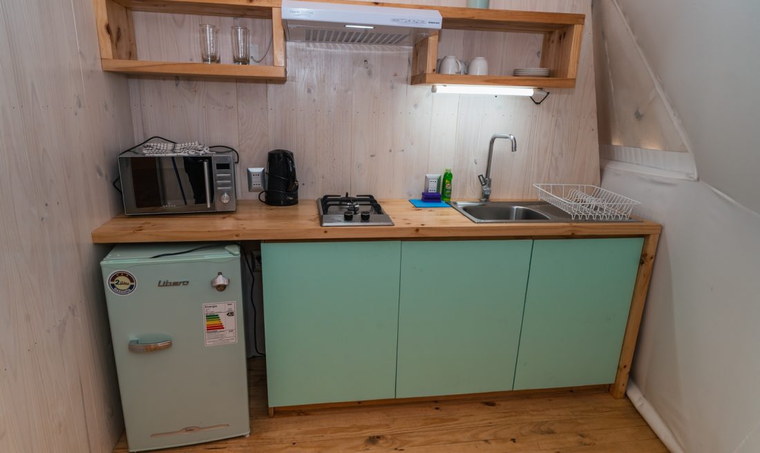 Cocina equipada del domo