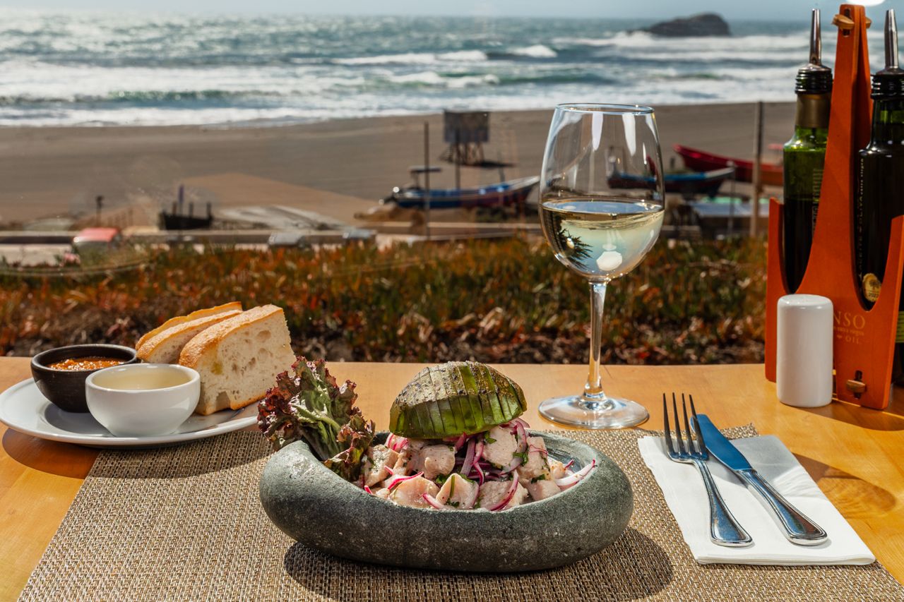 Ceviche con vista al mar